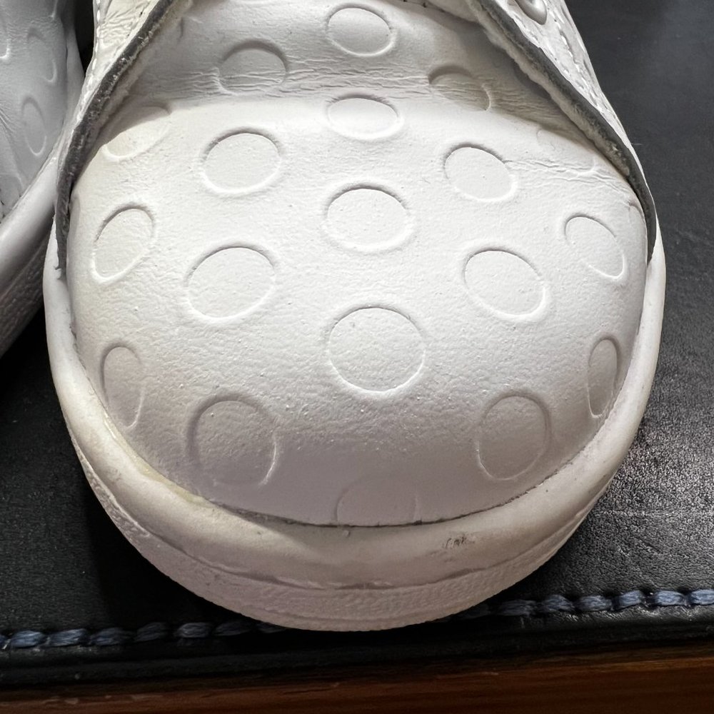 Adidas Stan Smith Green & White Embossed Polka Dot Sneakers - Picture 4 of 13